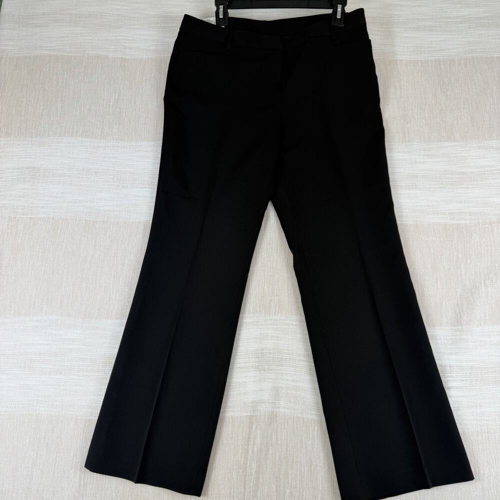 DKNY Womens Sullivan St. Slash Pocket Fit Flare Leg 12 P‎ Black Pants Petite NWT